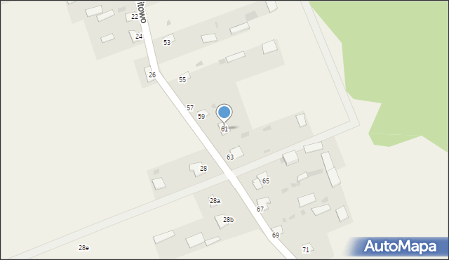 Witowo, Witowo, 61, mapa Witowo