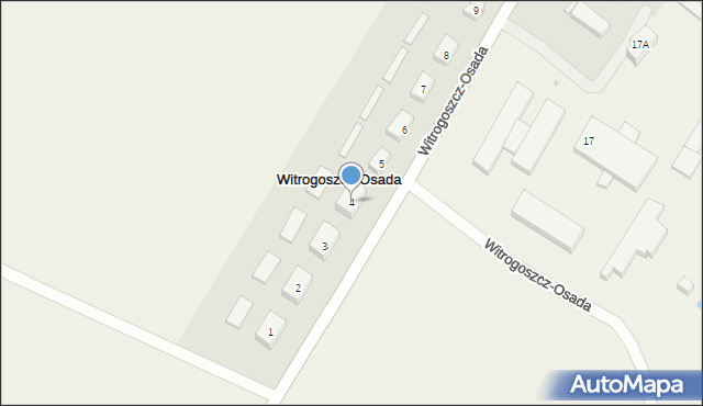 Witrogoszcz-Osada, Witrogoszcz-Osada, 4, mapa Witrogoszcz-Osada