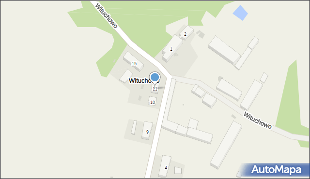 Wituchowo, Wituchowo, 11, mapa Wituchowo