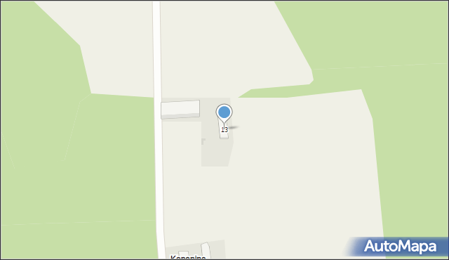 Wituchowo, Wituchowo, 13, mapa Wituchowo