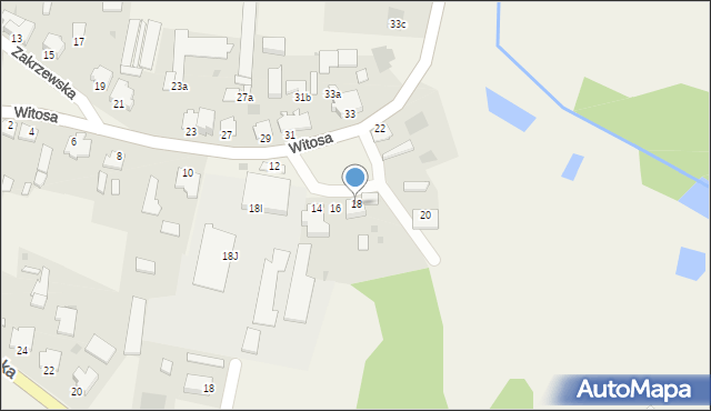 Witunia, Witosa Wincentego, 18, mapa Witunia