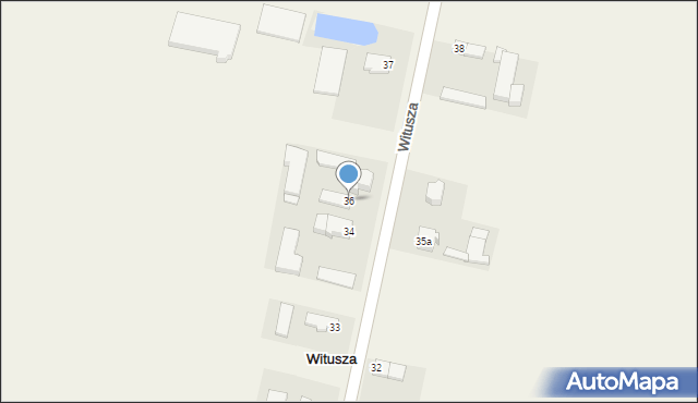 Witusza, Witusza, 36, mapa Witusza