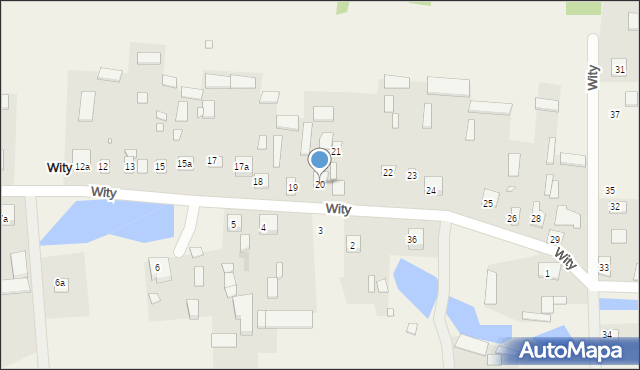 Wity, Wity, 20, mapa Wity