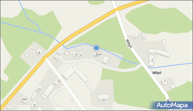 Wityń, Wityń, 15, mapa Wityń