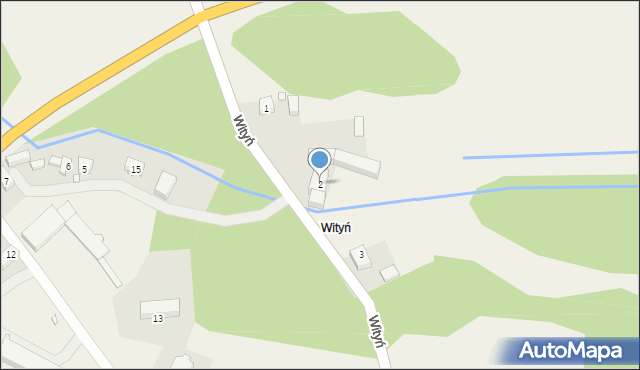 Wityń, Wityń, 2, mapa Wityń