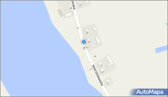 Wiżajny, Wierzbołowska, 15, mapa Wiżajny
