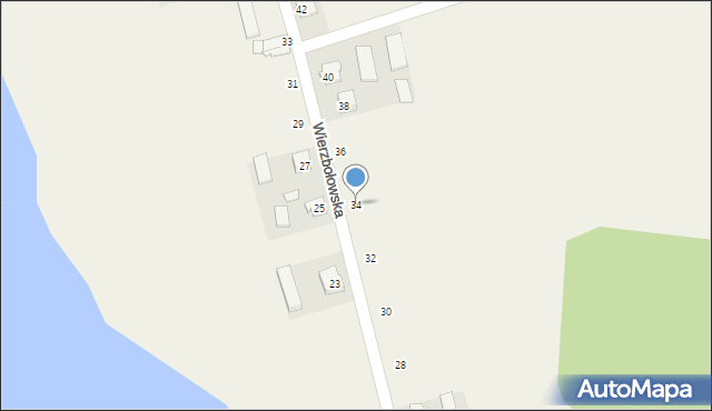 Wiżajny, Wierzbołowska, 34, mapa Wiżajny