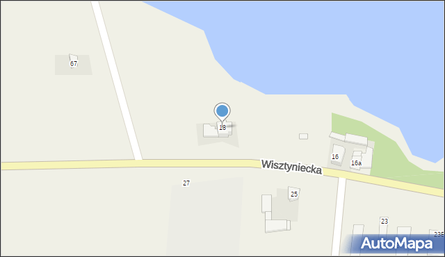 Wiżajny, Wisztyniecka, 18, mapa Wiżajny