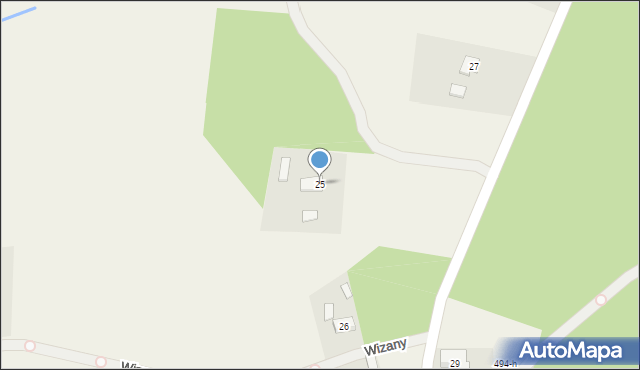 Wizany, Wizany, 25, mapa Wizany