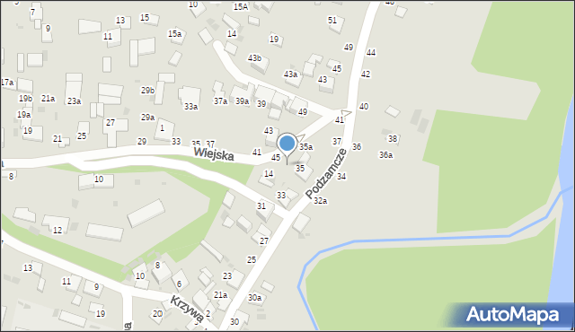 Włodawa, Wiejska, 16, mapa Włodawa