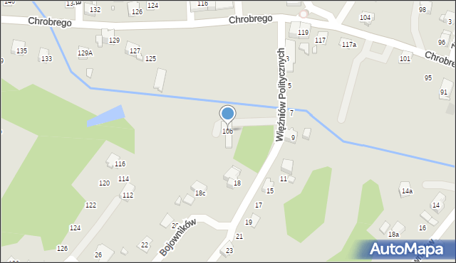 Wodzisław Śląski, Więźniów Politycznych, 10b, mapa Wodzisławia Śląskiego