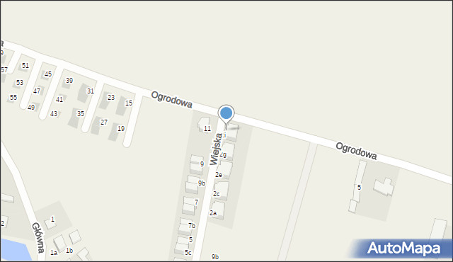 Wojnowice, Wiejska, 2j, mapa Wojnowice