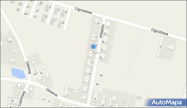 Wojnowice, Wiejska, 7d, mapa Wojnowice