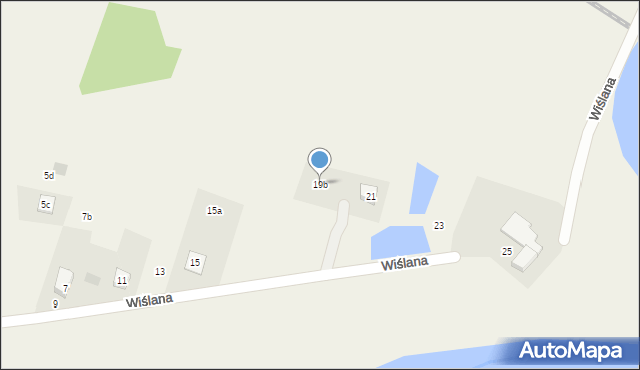 Wola, Wiślana, 19b, mapa Wola