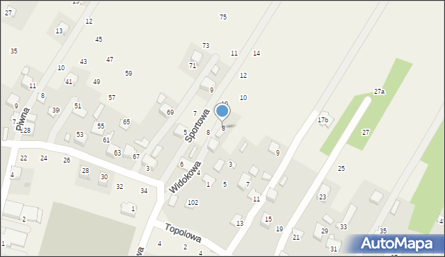 Wola Filipowska, Widokowa, 8, mapa Wola Filipowska