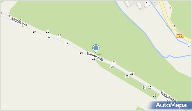 Wola Kalinowska, Widokowa, 19, mapa Wola Kalinowska