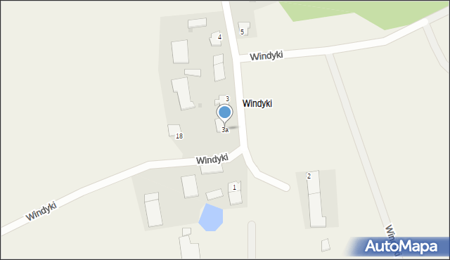 Wola Kamieńska, Windyki, 3a, mapa Wola Kamieńska