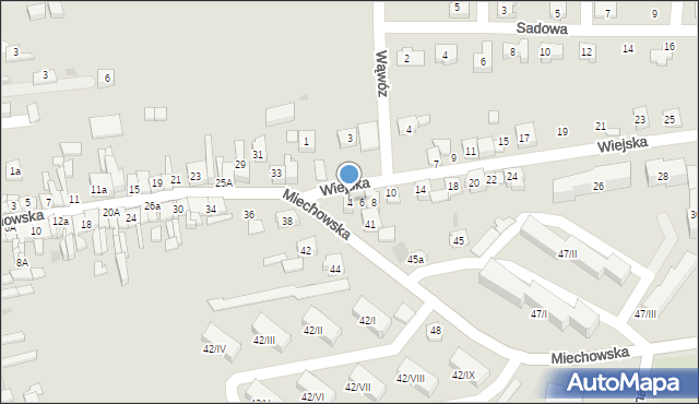 Wolbrom, Wiejska, 4, mapa Wolbrom