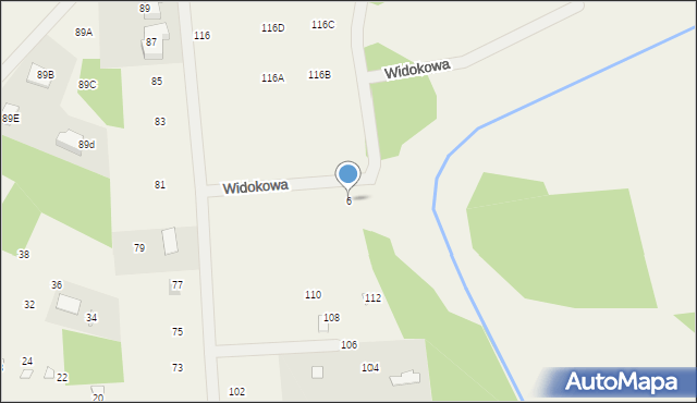 Wólka Radzymińska, Widokowa, 6, mapa Wólka Radzymińska