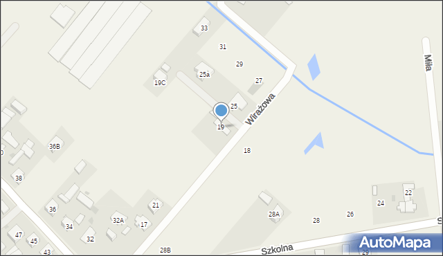 Wólka Radzymińska, Wirażowa, 19, mapa Wólka Radzymińska