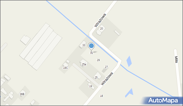 Wólka Radzymińska, Wirażowa, 31, mapa Wólka Radzymińska