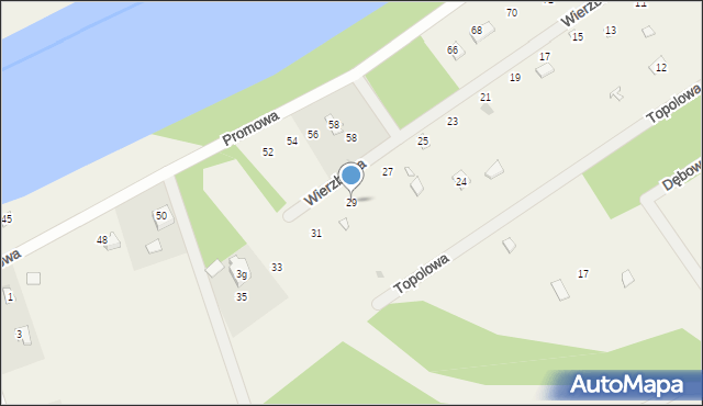 Wólka-Wojciechówek, Wierzbowa, 29, mapa Wólka-Wojciechówek
