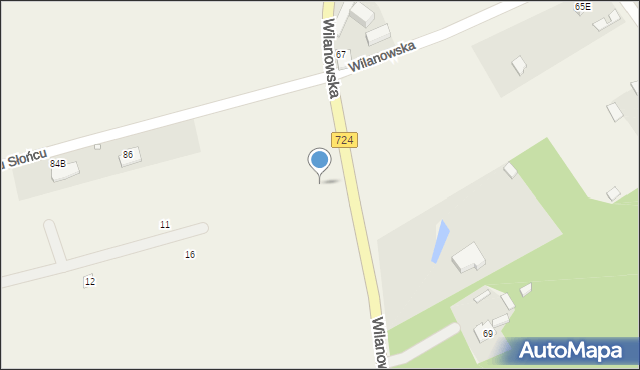 Wólka Załęska, Wilanowska, 55, mapa Wólka Załęska