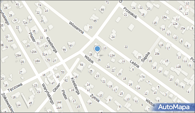 Wołomin, Widok, 28A, mapa Wołomin