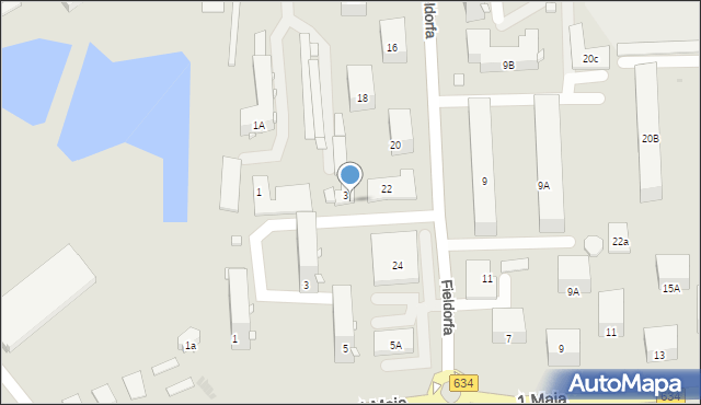 Wołomin, Wiejska, 3, mapa Wołomin