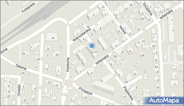 Wołomin, Wileńska, 5, mapa Wołomin