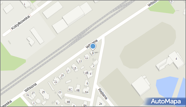Wołomin, Wilsona Thomasa Woodrowa, 9, mapa Wołomin