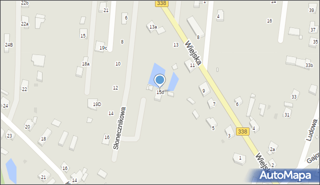 Wołów, Wiejska, 15d, mapa Wołów