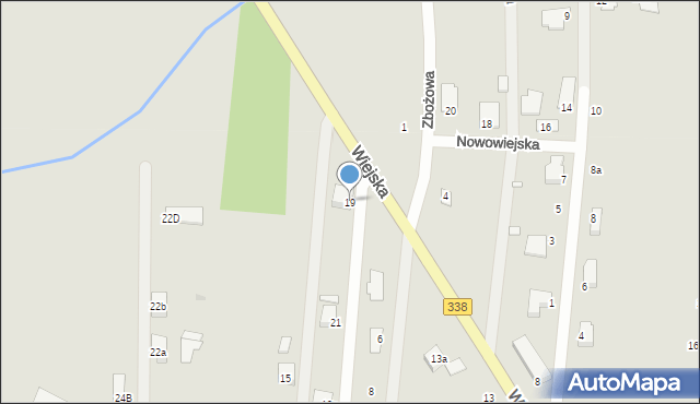 Wołów, Wiejska, 19, mapa Wołów