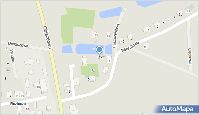 Wołów, Wierzbowa, 11a, mapa Wołów