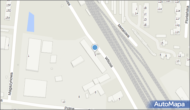 Wołów, Witosa Wincentego, 1, mapa Wołów