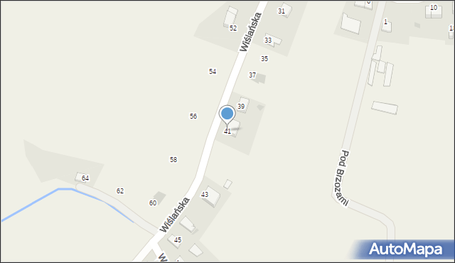 Wołowice, Wiślańska, 41, mapa Wołowice