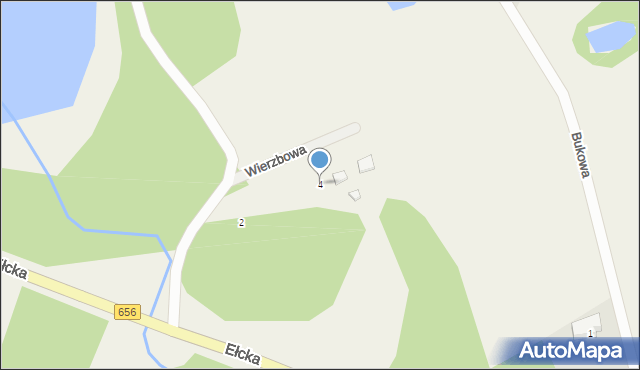 Woszczele, Wierzbowa, 4, mapa Woszczele