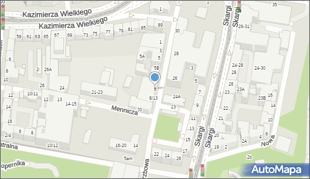 Wrocław, Wierzbowa, 6, mapa Wrocławia