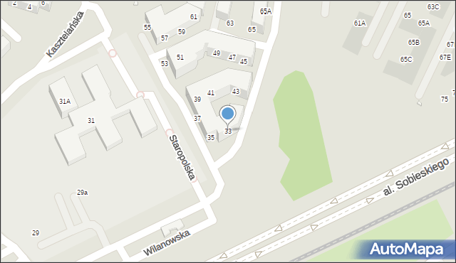 Wrocław, Wilanowska, 33, mapa Wrocławia