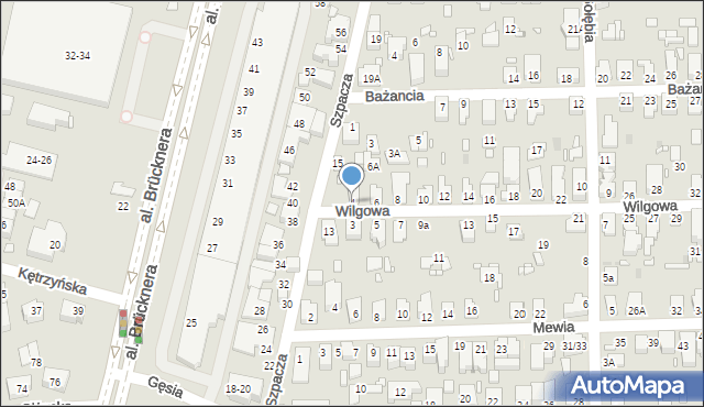 Wrocław, Wilgowa, 4, mapa Wrocławia