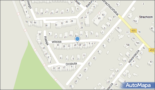 Wrocław, Witosa Wincentego, 16, mapa Wrocławia