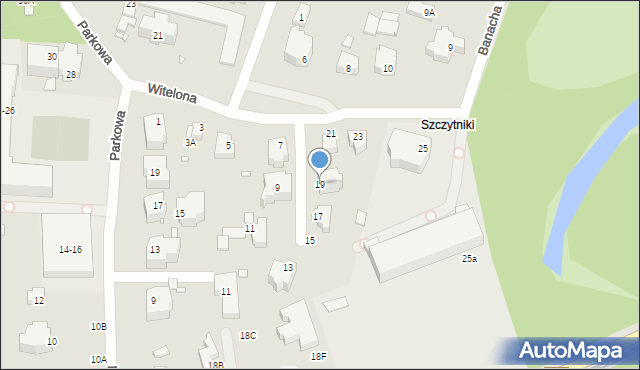 Wrocław, Witelona, 19, mapa Wrocławia