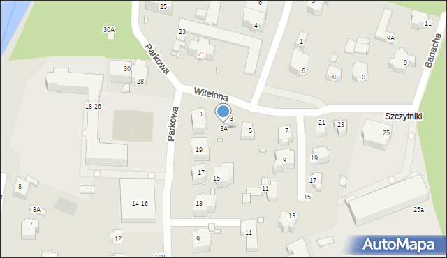 Wrocław, Witelona, 3A, mapa Wrocławia