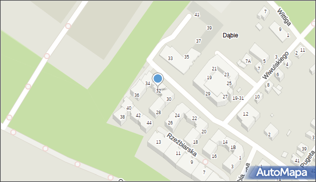 Wrocław, Wiwulskiego Antoniego, 32, mapa Wrocławia