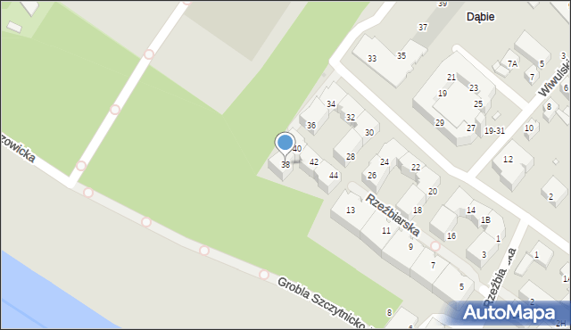 Wrocław, Wiwulskiego Antoniego, 38, mapa Wrocławia