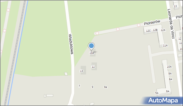 Wrocław, Wiaduktowa, 11a, mapa Wrocławia