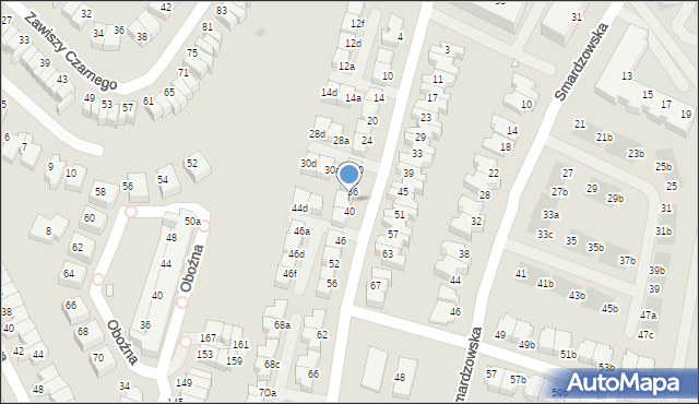 Wrocław, Wierzyńskiego Kazimierza, 38, mapa Wrocławia