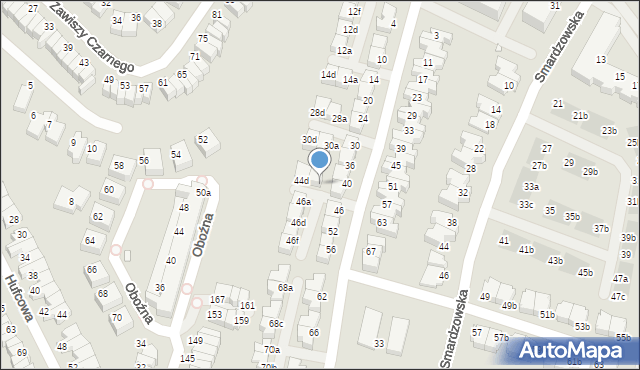 Wrocław, Wierzyńskiego Kazimierza, 44a, mapa Wrocławia