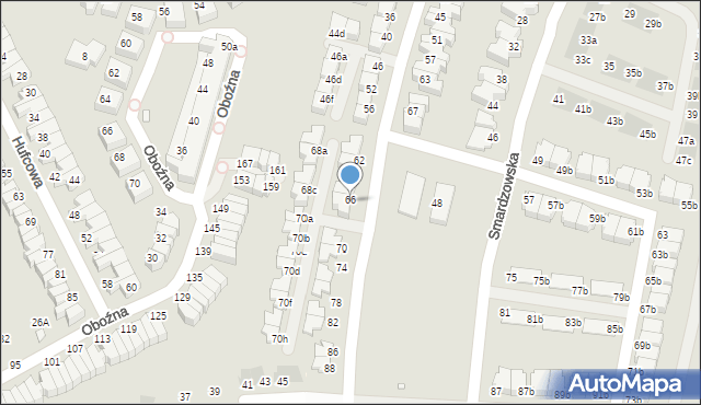 Wrocław, Wierzyńskiego Kazimierza, 68, mapa Wrocławia