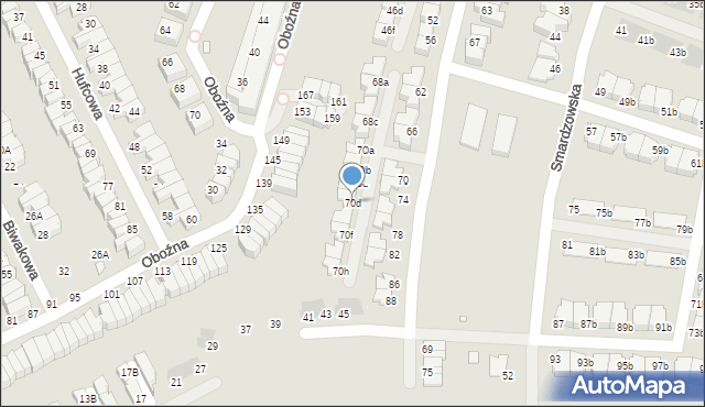 Wrocław, Wierzyńskiego Kazimierza, 70d, mapa Wrocławia